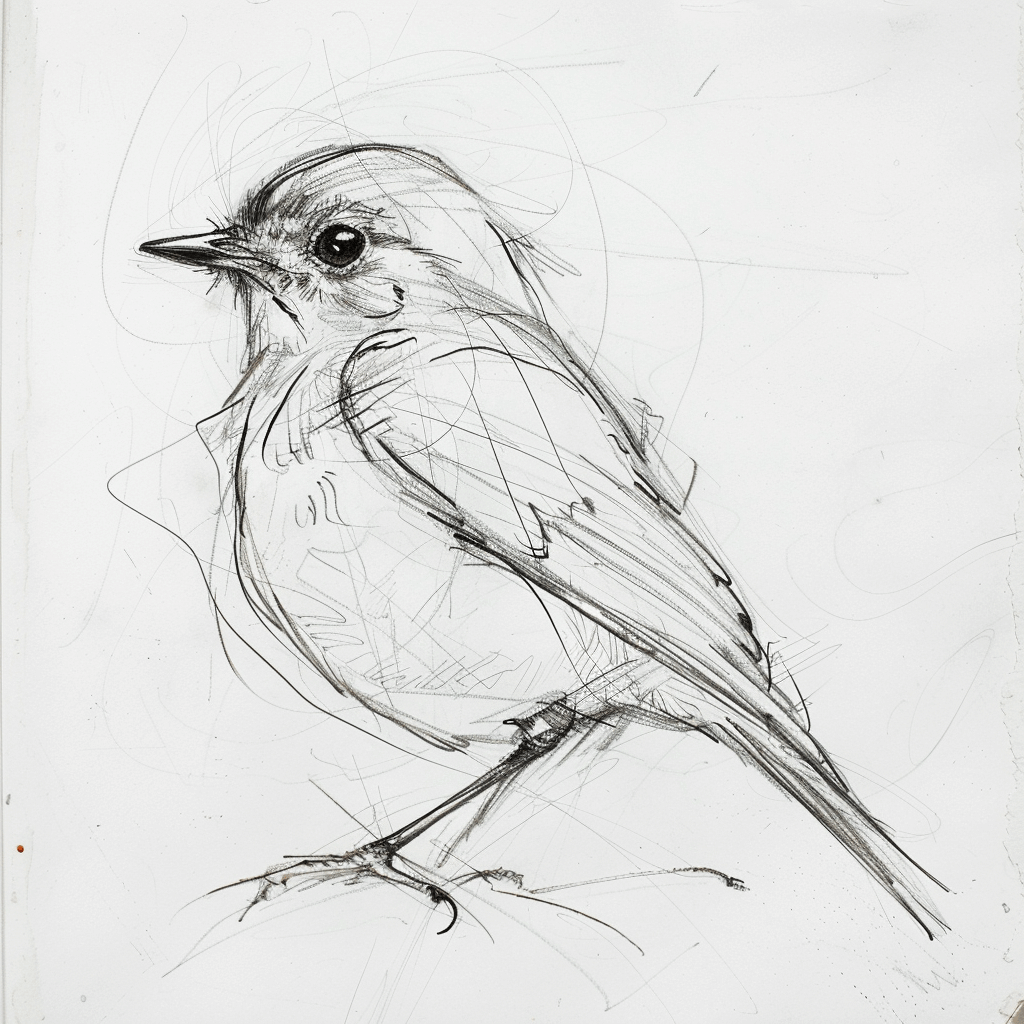 Bird Sketch by Scribble Diffusion