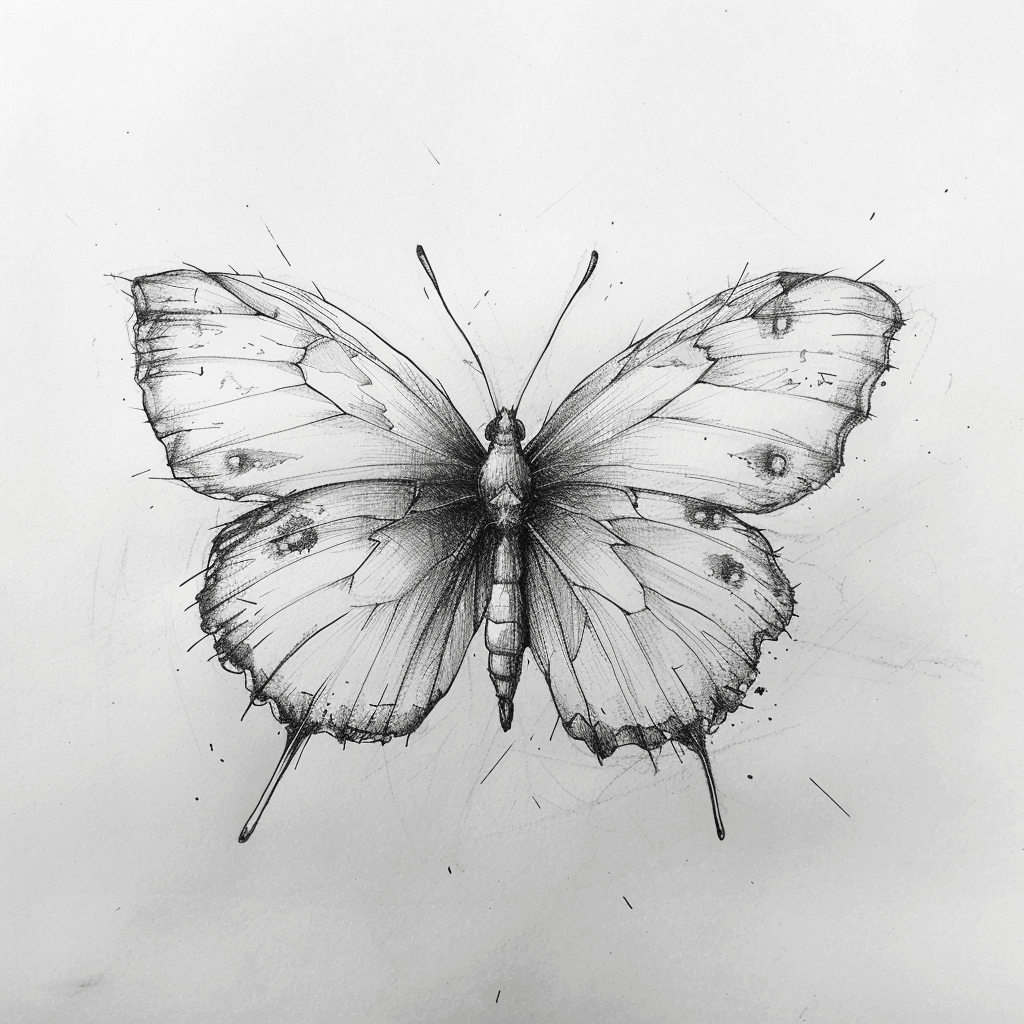 Butterfly Sketch by Scribble Diffusion